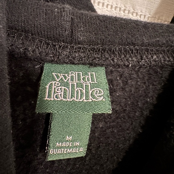 Wild Fable Black Cropped Hoodie - Picture 3 of 5